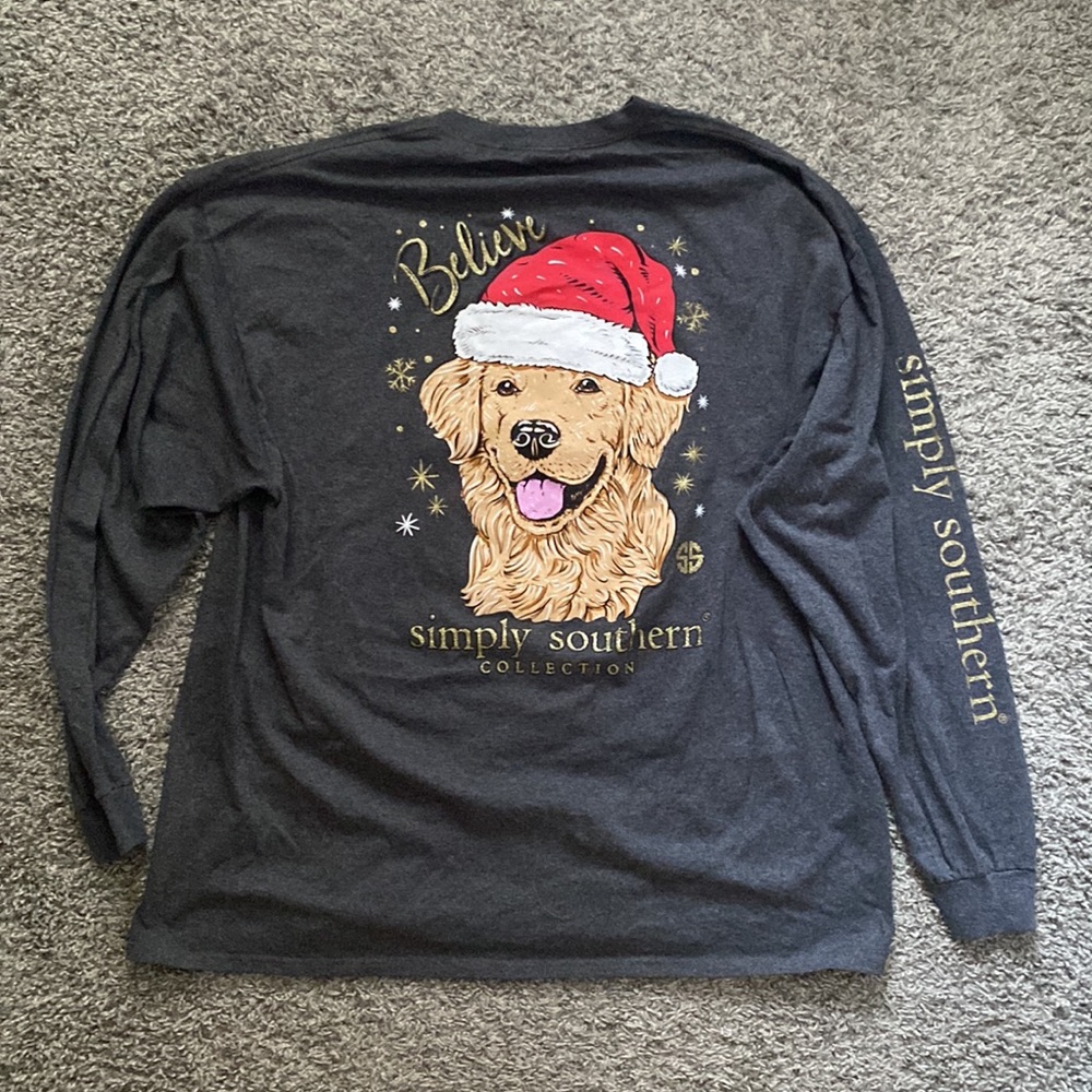 Simply Southern Christmas Dog Long Sleeve T-shirt